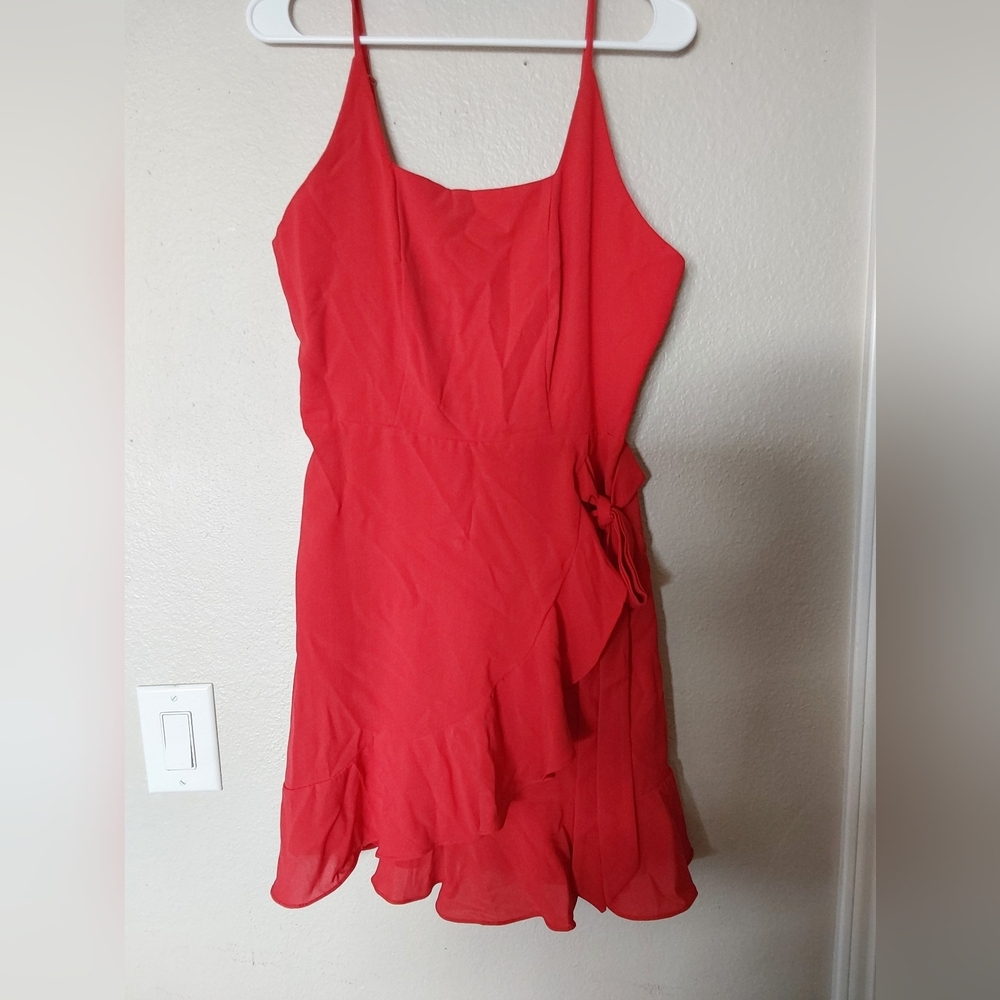 Amazon Brand Dress, Women's Size Large Red Dress